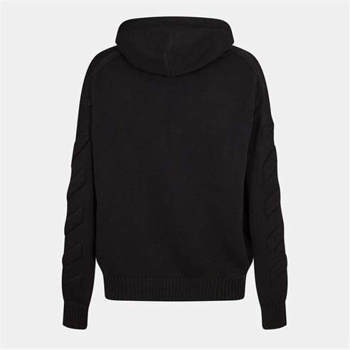 OFF WHITE - Men's - Graphic Knitted Hoodie