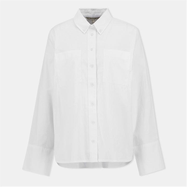 Barbour Women's White B.li Wren Shirt Ld62