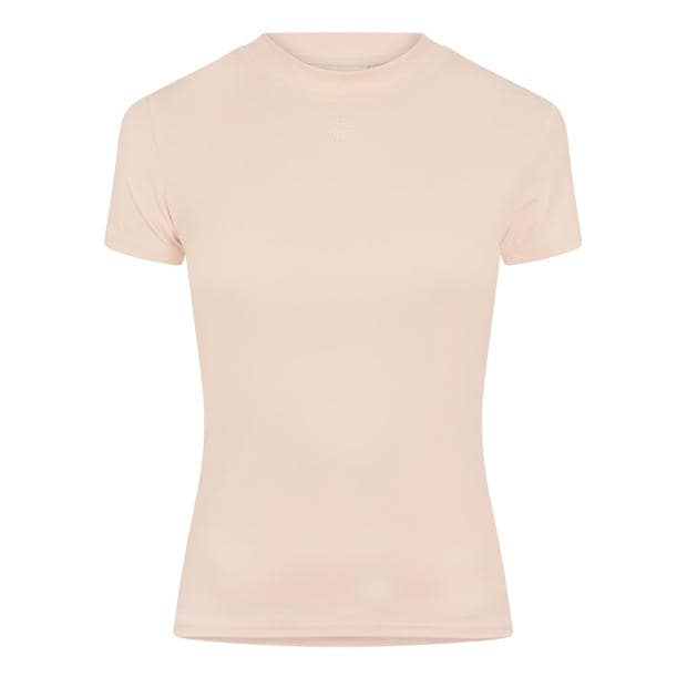 Black - THE COUTURE CLUB - Womens Sculpting Stretch Emblem Baby T-Shirt