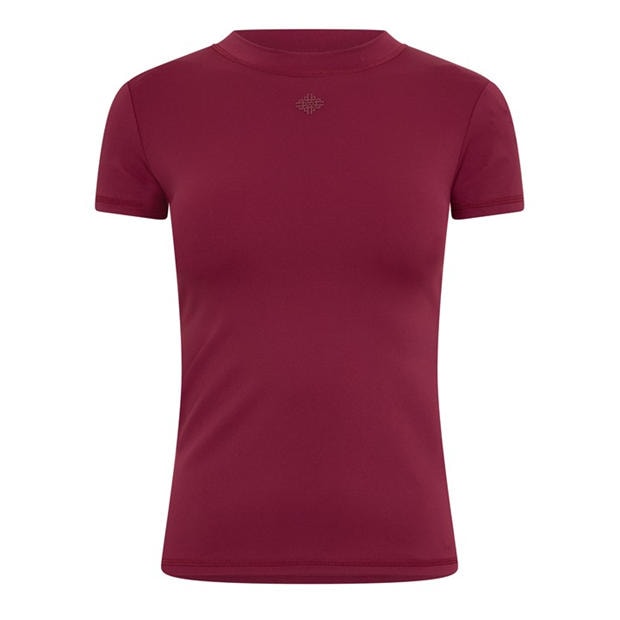 Black - THE COUTURE CLUB - Womens Sculpting Stretch Emblem Baby T-Shirt