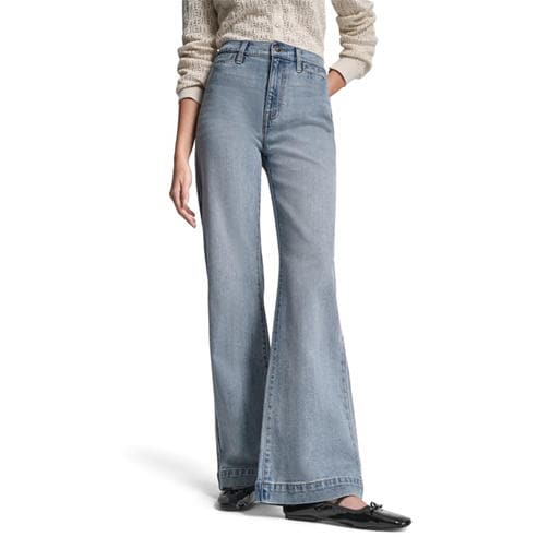 DKNY - DKNY Jeans High Rise Relaxed Flare W/ Welt Pockets