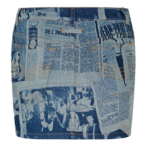 JEAN PAUL GAULTIER - JPG Newspaper Skirt Ld54