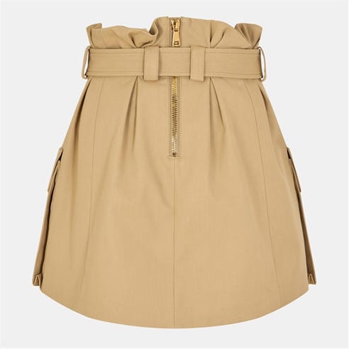BALMAIN - Women's Structured Contemporary Mini Skirt
