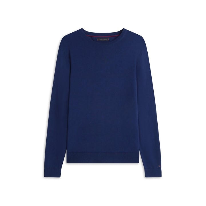 Tommy Hilfiger Men's Blue Tommy Dc Cttn Knit Sn62