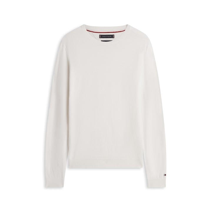 Tommy Hilfiger Men's Cream Tommy Dc Cttn Knit Sn62