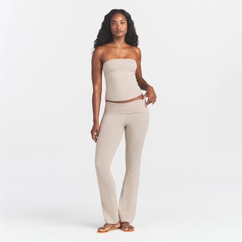 SKIMS - Womens Cotton Jersey Foldover Pant