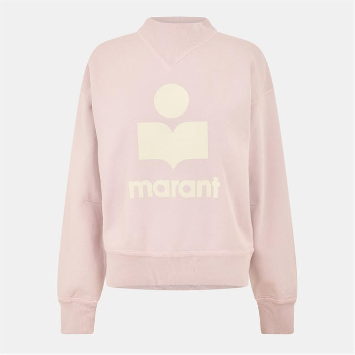 Marant Etoile Women's Pink Moby Crew Neck Jumper - Size 14