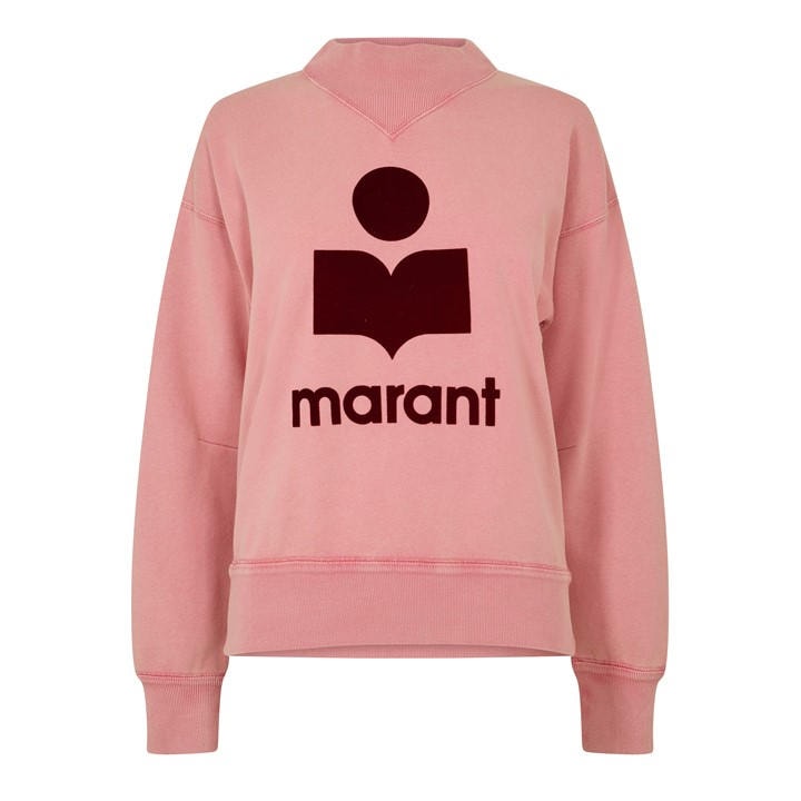 Marant Etoile Women's Pink Moby Crew Neck Jumper - Size 10