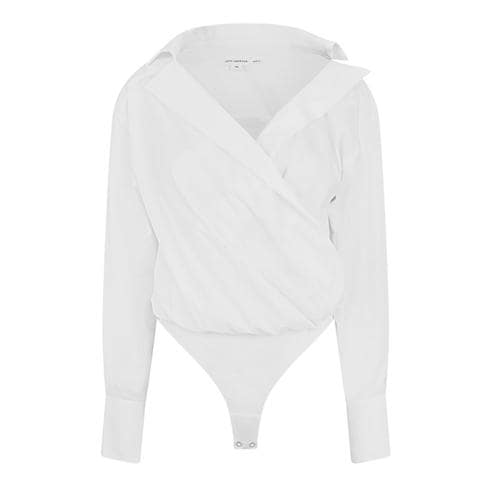 GOOD AMERICAN - Women's Poplin Bodysuit