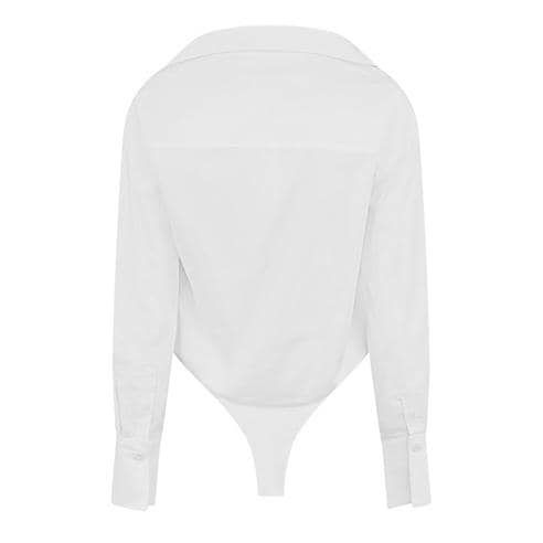 GOOD AMERICAN - Women's Poplin Bodysuit