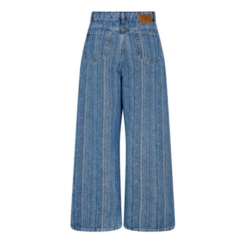 GANNI - Women's Denim Dble Fly Wide Leg Jeans