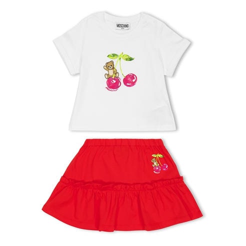 MOSCHINO - Kids' T-Shirt and Skirt Set