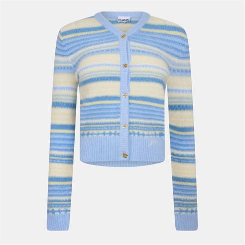 GANNI - Women's Stripe Cardigan