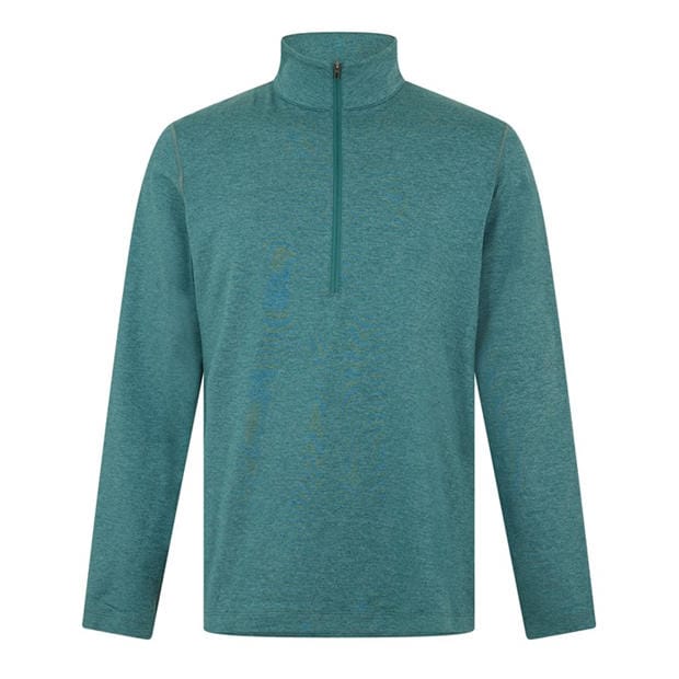 Heather VP Slv - LULULEMON - Soft Jersey Half Zip Top