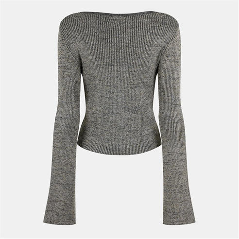 GANNI - Women's Rib Knitted Cardigan