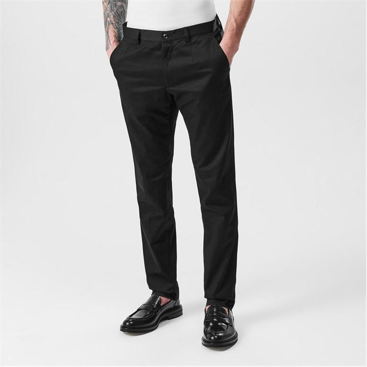 Dolce And Gabbana Men's Black Cotton Trousers Medium