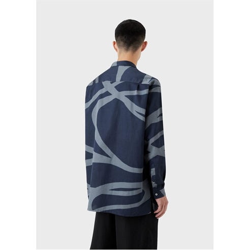 Emporio Armani - Abstract Print Long Sleeve Shirt