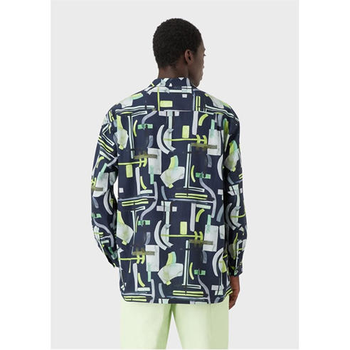 Emporio Armani - Abstract Print Long Sleeve Shirt