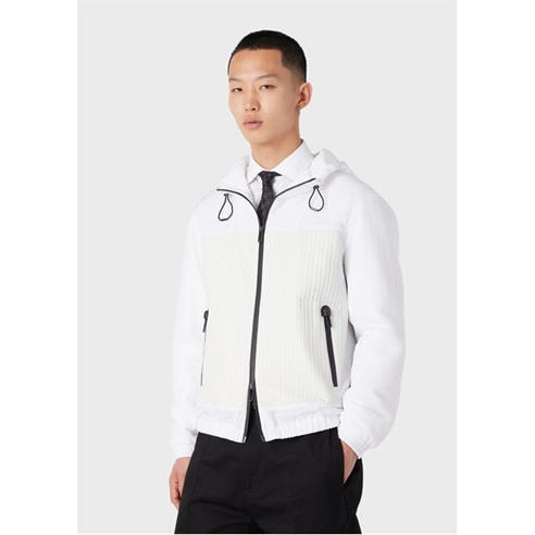 Emporio Armani - Nappa Leather Hooded Jacket