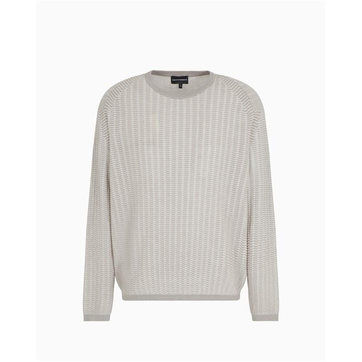 Emporio Armani Men's Beige Pullover Extra Large