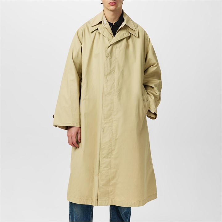 Maison Margiela Men's Beige Layered Trench Coat
