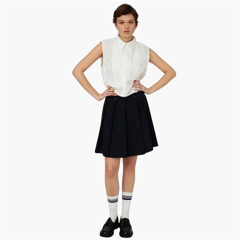 STELLA NOVA - Stella Nova School Mini Plisse Skirt- Navy