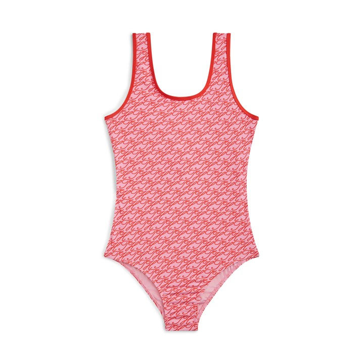 Tommy Hilfiger Girls Pink Kids' Scoop Neck Swimsuit