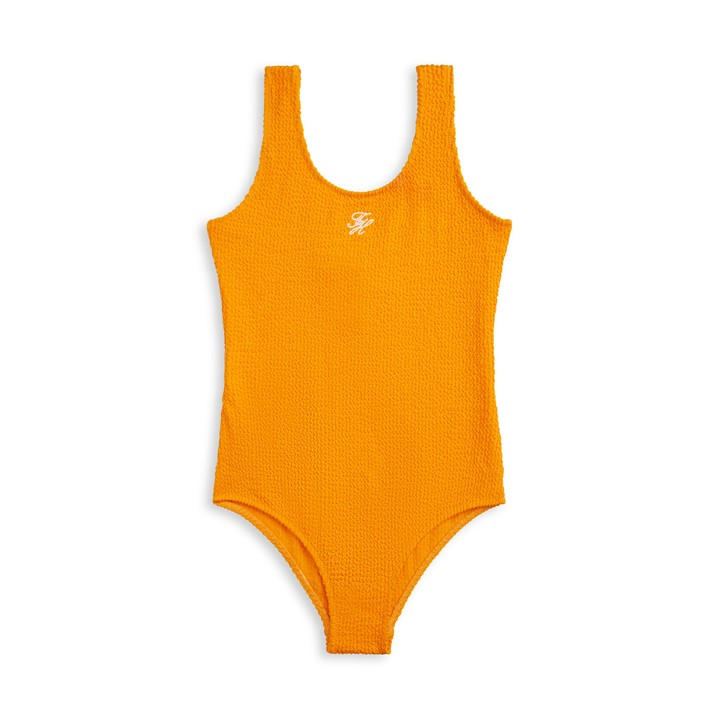 Tommy Hilfiger Girls Orange Kids' Scoop Neck Swimsuit