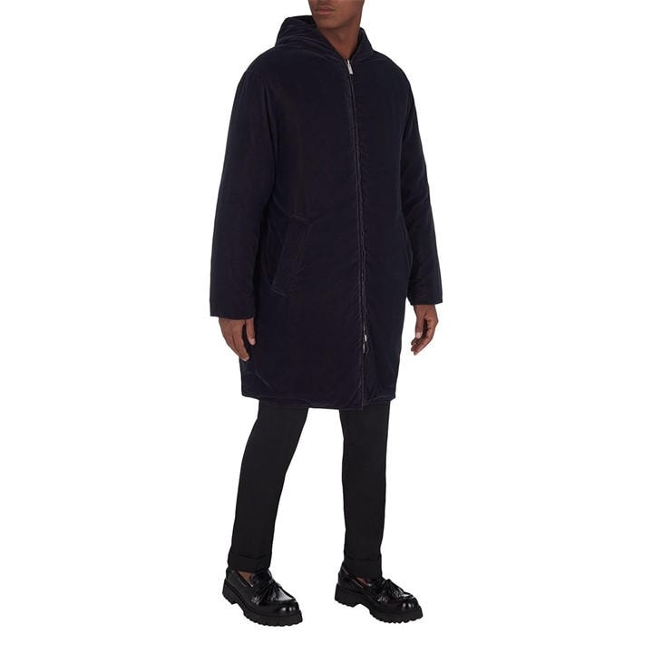 Emporio Armani Men's Blue Down Jacket Large