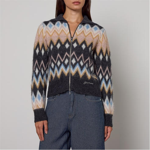 GANNI - Women's Pattern Cardigan