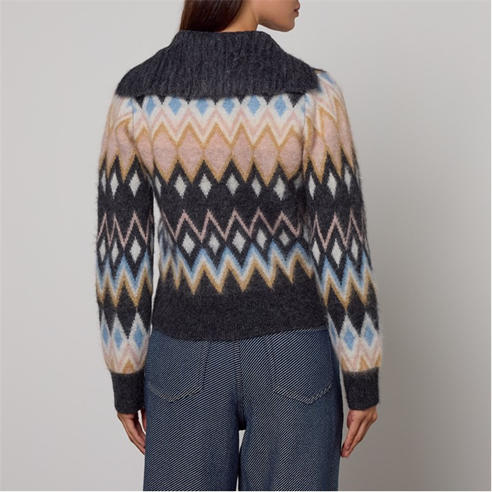 GANNI - Women's Pattern Cardigan