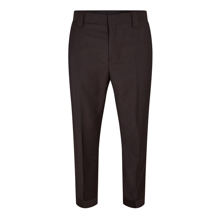 Versace Men's Brown Cuffed Trousers