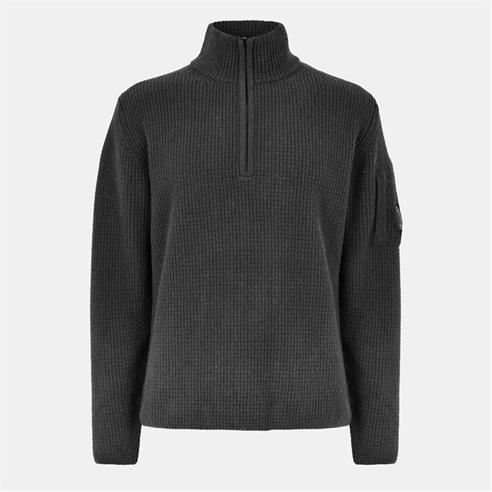 CP Company - Men's Zipped Lens Quarter Zip Knitted Top