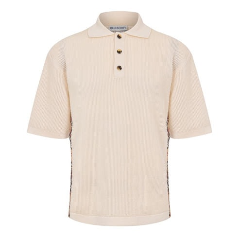 BURBERRY - Men's Knitted Short Sleeve Polo Shirt