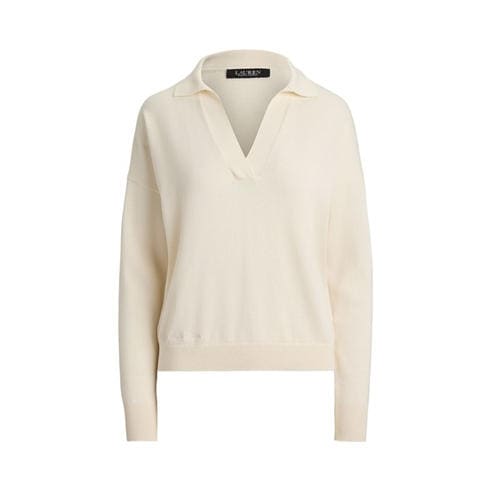Lauren by Ralph Lauren - Women's Knitted Long Sleeve Polo Shirt