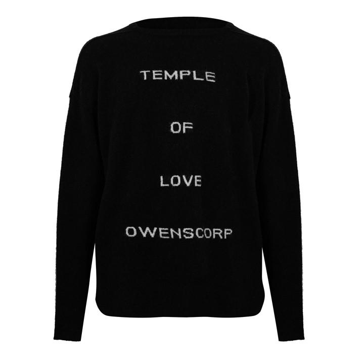 Rick Owens Men's Black Rick Round Neck Knit Sn61