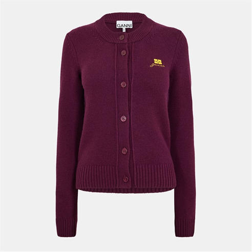 GANNI - Women's Wool Merino Cardigan