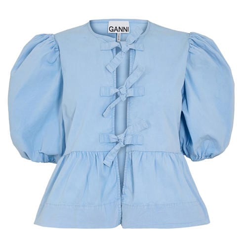 GANNI - Women's Peplum Blouse