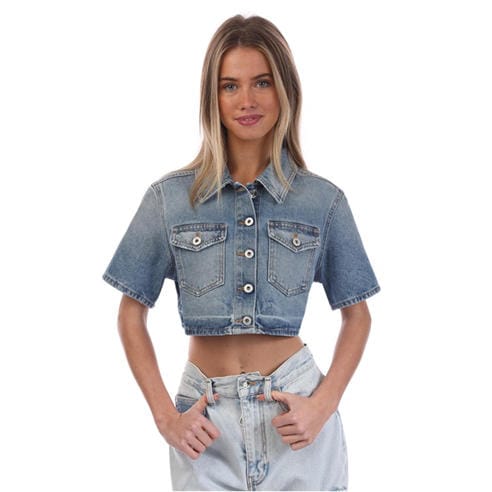 Off White - Corporate Cropped Shirt
