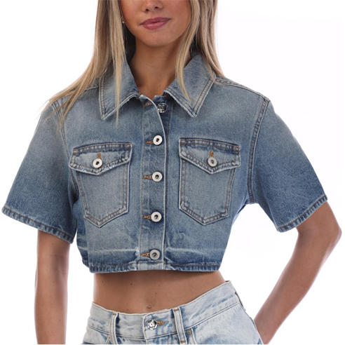 Off White - Corporate Cropped Shirt