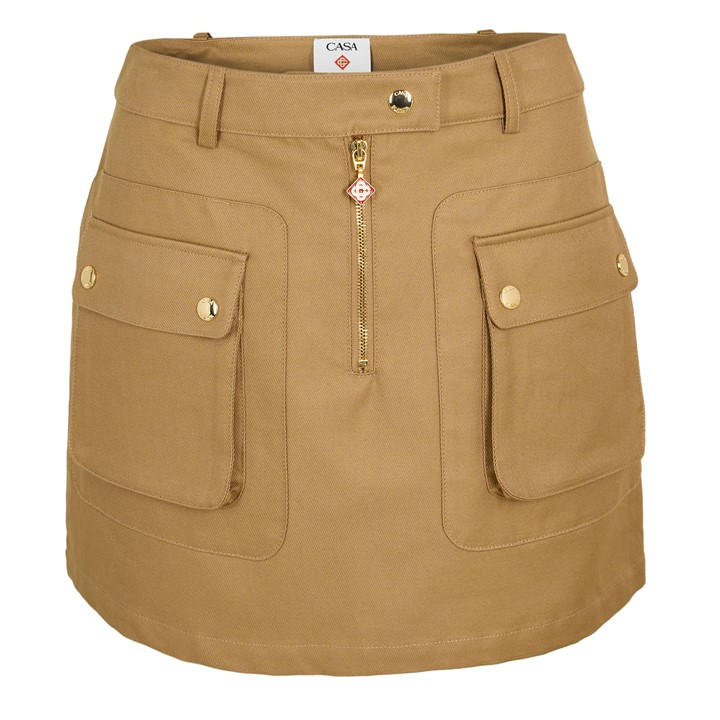 Casablanca Women's Brown Pocket Mini Skirt - Size 14