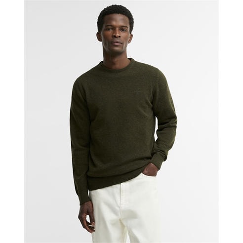 Barbour - Men's Lambswool Long-Sleeve Crew-Neck Jumper