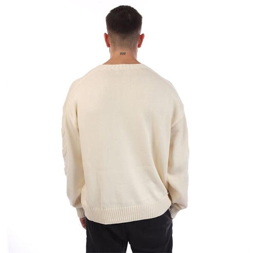 Off White - 3D Diagonal Knit Crewneck Sweatshirt