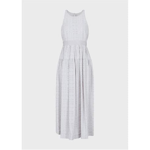 Emporio Armani - Sleeveless Checked Midi Dress