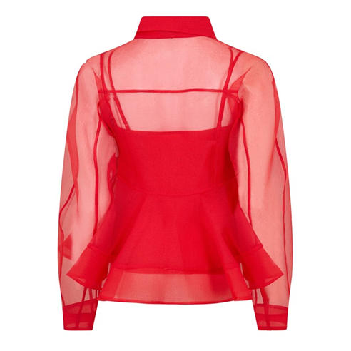GANNI - Women's Organised Peplum Blouse