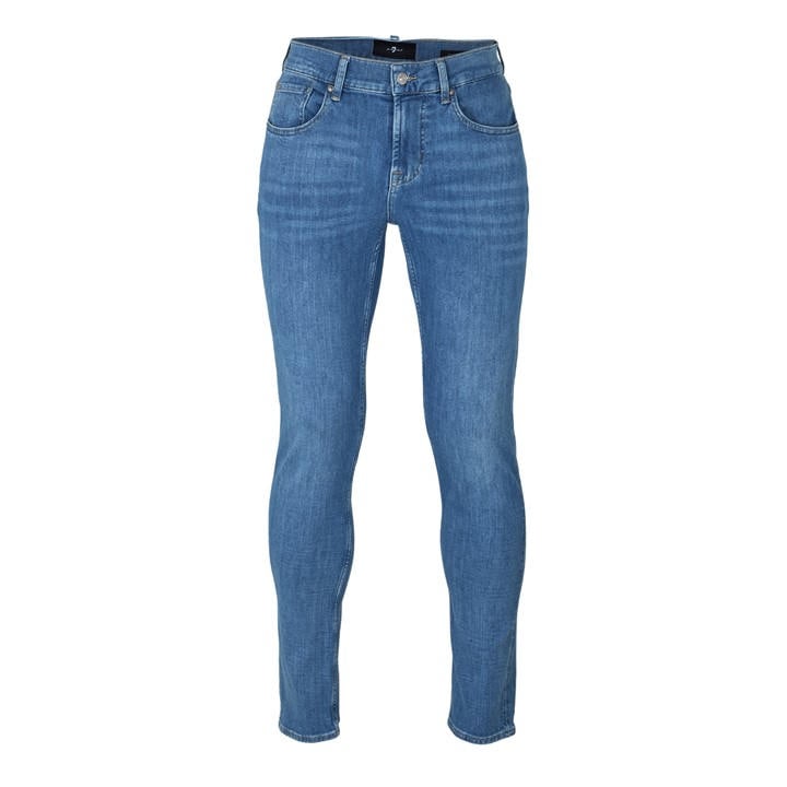 7 For All Mankind Men's Blue 7Fam Slimmy Tapered Sn62