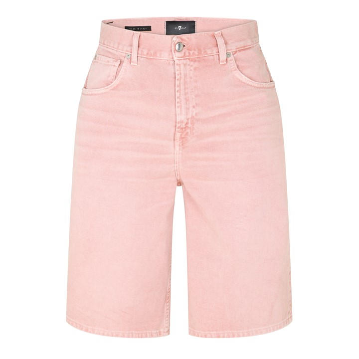7 For All Mankind Men's Pink 7Fam Wide Leg Shorts Sn63