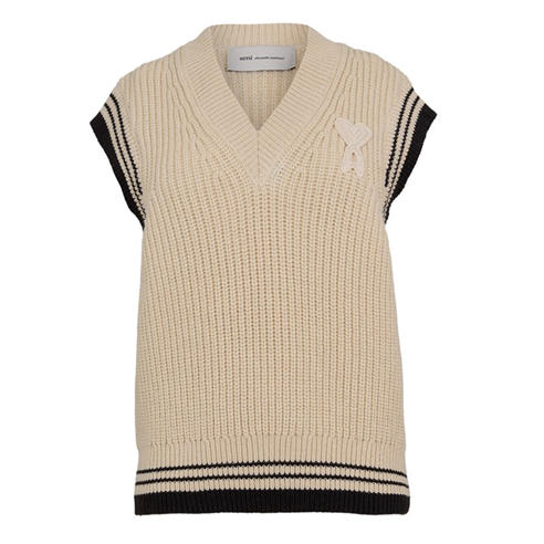 AMI PARIS - Women's Knit Vest V-Neck Jumper