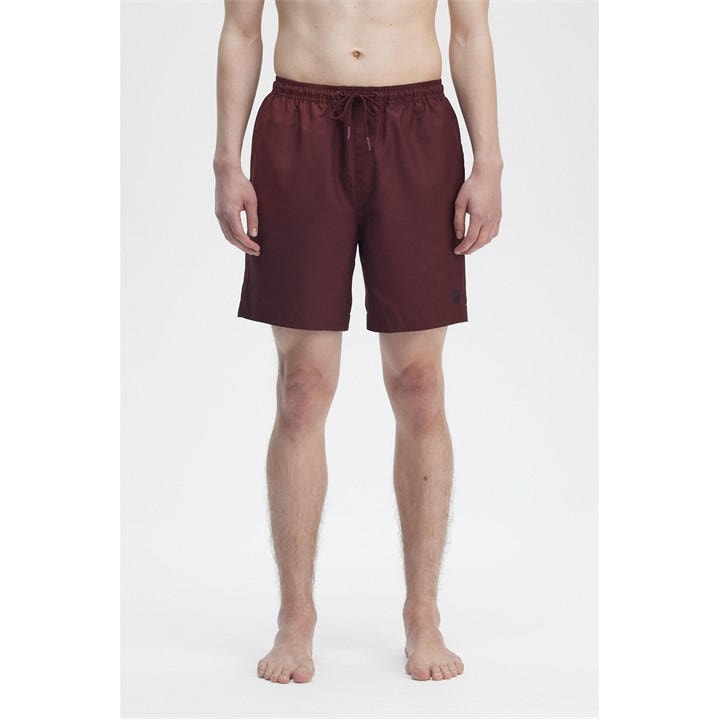 Fred Perry Men's Red F Perry Classic Swim Shorts - M