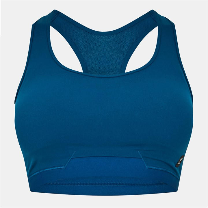 On Women's Blue Medium Impact Non Wired Sports Bra